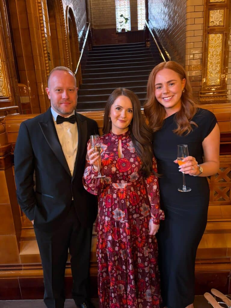 L to R James Birch Jordanna Reynolds Emily Brooks